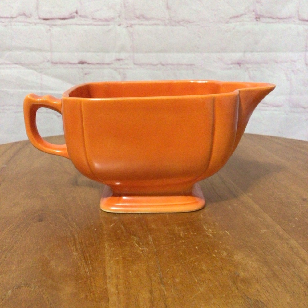 Vintage Homer Laughlin Riviera Red Creamer - Picture 3 of 7